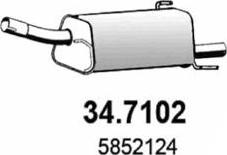 ASSO 34.7102 - Глушитель выхлопных газов, конечный avtokuzovplus.com.ua