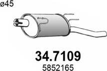 ASSO 34.7109 - Глушитель выхлопных газов, конечный avtokuzovplus.com.ua