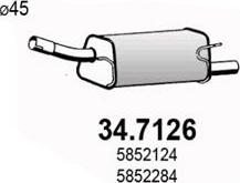 ASSO 34.7126 - Глушитель выхлопных газов, конечный avtokuzovplus.com.ua