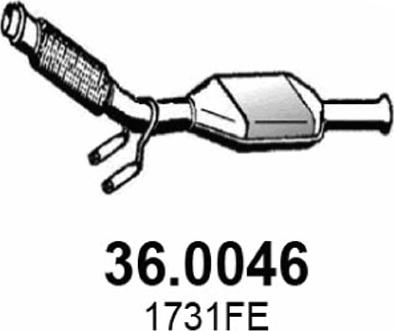 ASSO 36.0046 - Каталізатор autocars.com.ua