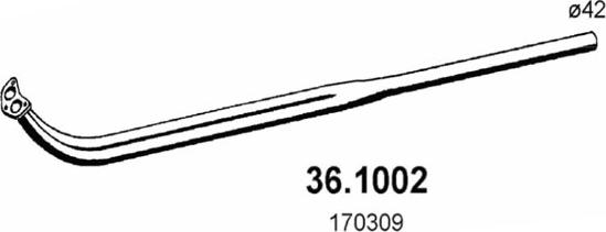 ASSO 36.1002 - Труба выхлопного газа avtokuzovplus.com.ua