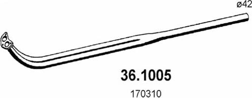 ASSO 36.1005 - Труба выхлопного газа avtokuzovplus.com.ua