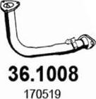 ASSO 36.1008 - Труба вихлопного газу autocars.com.ua