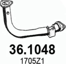 ASSO 36.1048 - Труба выхлопного газа avtokuzovplus.com.ua