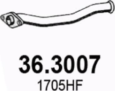 ASSO 36.3007 - Труба выхлопного газа avtokuzovplus.com.ua