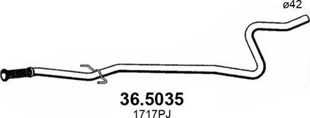 ASSO 36.5035 - Труба выхлопного газа avtokuzovplus.com.ua