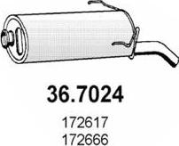 ASSO 36.7024 - Глушник вихлопних газів кінцевий autocars.com.ua