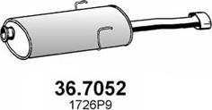 ASSO 36.7052 - Глушитель выхлопных газов, конечный avtokuzovplus.com.ua