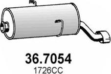 ASSO 36.7054 - Глушник вихлопних газів кінцевий autocars.com.ua