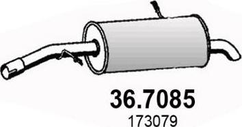 ASSO 36.7085 - Глушитель выхлопных газов, конечный autodnr.net