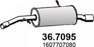 ASSO 36.7095 - Глушник вихлопних газів кінцевий autocars.com.ua