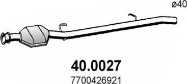 ASSO 40.0027 - Каталізатор autocars.com.ua