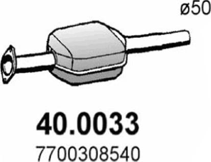 ASSO 40.0033 - Каталізатор autocars.com.ua