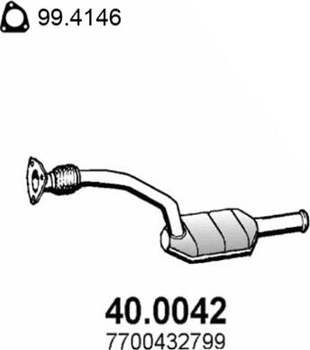 ASSO 40.0042 - Катализатор avtokuzovplus.com.ua