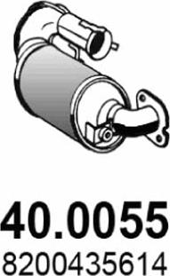 ASSO 40.0055 - Каталізатор autocars.com.ua
