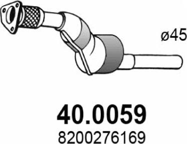 ASSO 40.0059 - Каталізатор autocars.com.ua