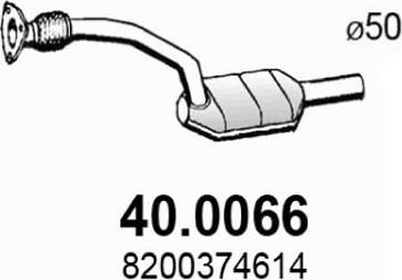 ASSO 40.0066 - Каталізатор autocars.com.ua
