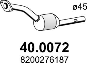 ASSO 40.0072 - Каталізатор autocars.com.ua