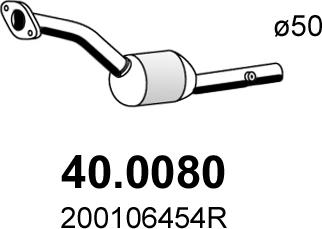 ASSO 40.0080 - Каталізатор autocars.com.ua