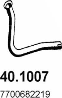 ASSO 40.1007 - Труба вихлопного газу autocars.com.ua