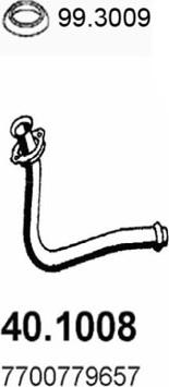 ASSO 40.1008 - Труба вихлопного газу autocars.com.ua