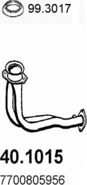 ASSO 40.1015 - Труба вихлопного газу autocars.com.ua