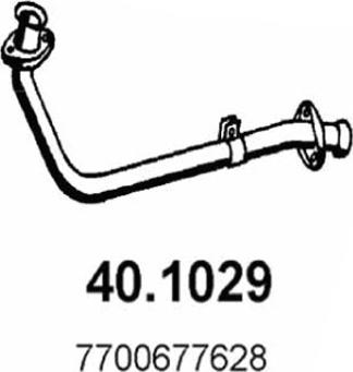 ASSO 40.1029 - Труба вихлопного газу autocars.com.ua