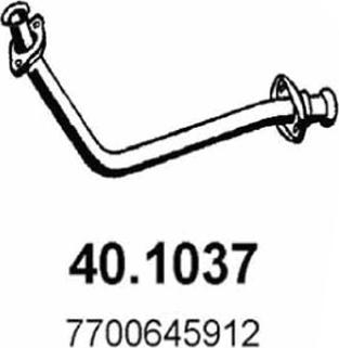 ASSO 40.1037 - Труба вихлопного газу autocars.com.ua