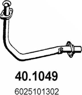 ASSO 40.1049 - Труба выхлопного газа avtokuzovplus.com.ua