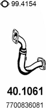 ASSO 40.1061 - Труба вихлопного газу autocars.com.ua