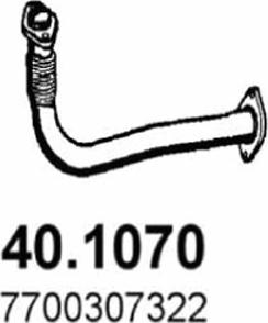 ASSO 40.1070 - Труба вихлопного газу autocars.com.ua