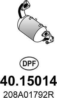 ASSO 40.15014 - Сажевый / частичный фильтр, система выхлопа ОГ avtokuzovplus.com.ua