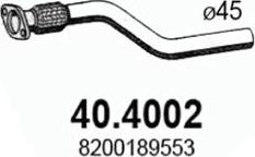 ASSO 40.4002 - Труба вихлопного газу autocars.com.ua
