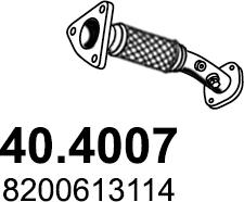 ASSO 40.4007 - Труба выхлопного газа avtokuzovplus.com.ua