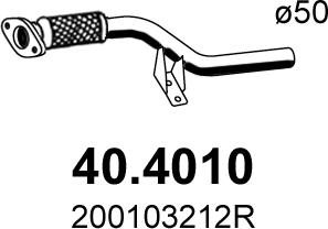 ASSO 40.4010 - Труба вихлопного газу autocars.com.ua