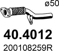 ASSO 40.4012 - Труба вихлопного газу autocars.com.ua