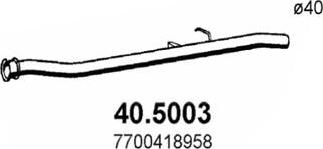 ASSO 40.5003 - Труба вихлопного газу autocars.com.ua
