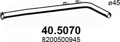 ASSO 40.5070 - Труба вихлопного газу autocars.com.ua
