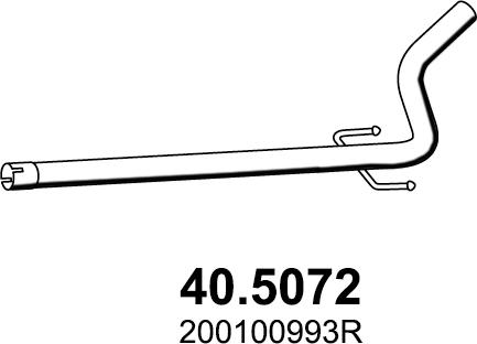 ASSO 40.5072 - Труба вихлопного газу autocars.com.ua