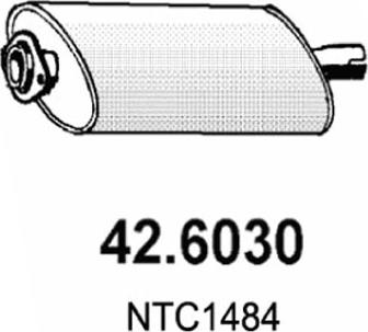 ASSO 42.6030 - Средний глушитель выхлопных газов autodnr.net