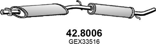 ASSO 42.8006 - Середній / кінцевий глушник ОГ autocars.com.ua