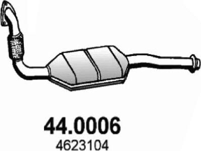 ASSO 44.0006 - Каталізатор autocars.com.ua