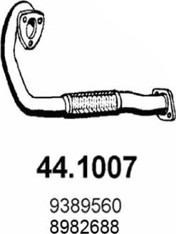 ASSO 44.1007 - Труба вихлопного газу autocars.com.ua