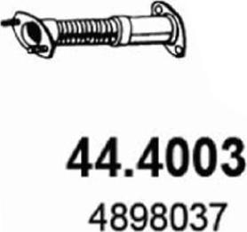 ASSO 44.4003 - Труба выхлопного газа avtokuzovplus.com.ua