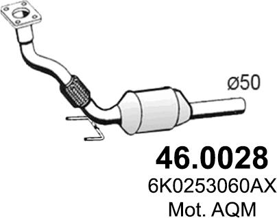 ASSO 46.0028 - Каталізатор autocars.com.ua