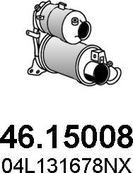 ASSO 46.15008 - сажі / частковий фільтр, система вихлопу ОГ autocars.com.ua