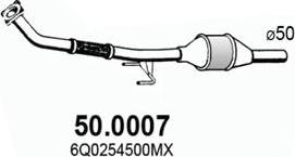 ASSO 50.0007 - Каталізатор autocars.com.ua