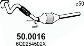 ASSO 50.0016 - Каталізатор autocars.com.ua