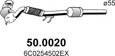 ASSO 50.0020 - Каталізатор autocars.com.ua