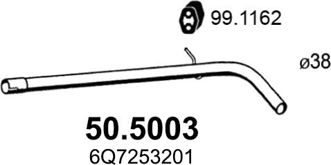 ASSO 50.5003 - Труба выхлопного газа autodnr.net